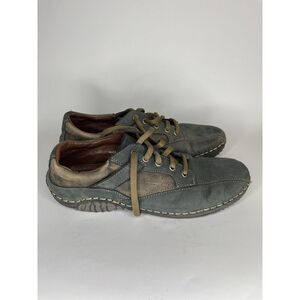 Lassen Shoes Lace Up Casual Sneakers Men Size 10M Gray Brown Comfy